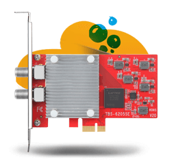 TBS6205SE Quad DVB-T2/C2/ATSC PCIe TV Tuner Card For HTPC Linux